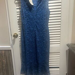 Shoshana NWT Blue elegant chic dress  Lace Boho Size 12